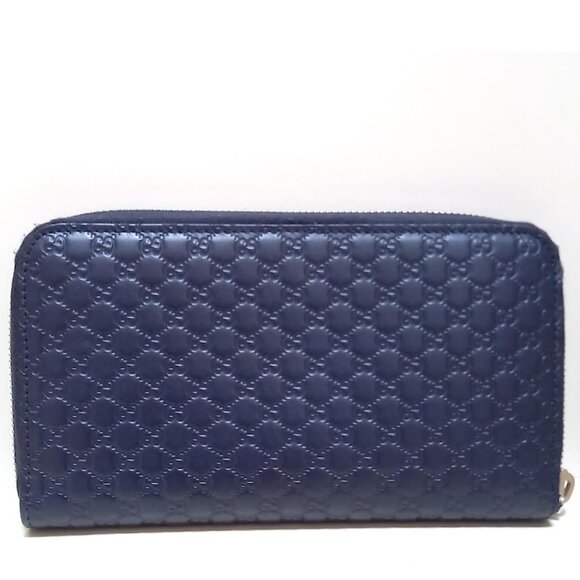 GUCCI Guccissima Dark Brown Leather Long Wallet 220-071025 - Picture 1 of 13